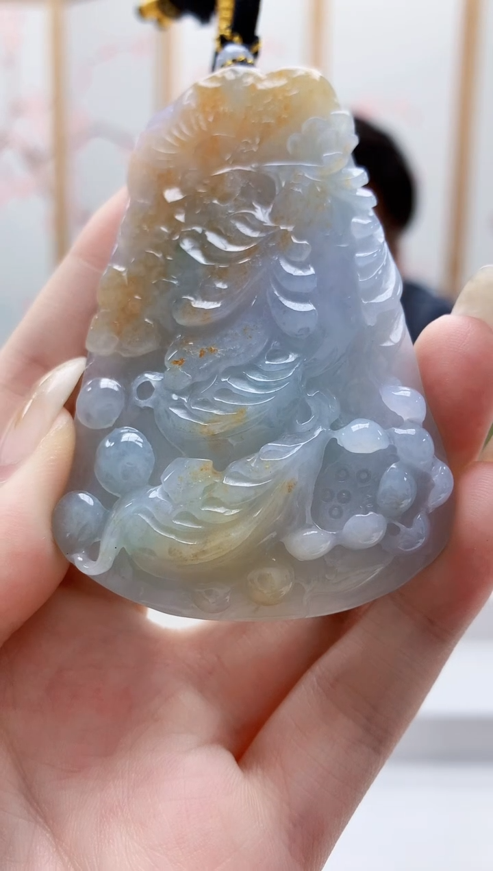 未镶嵌定制翡翠5060jw-毛货挂件23