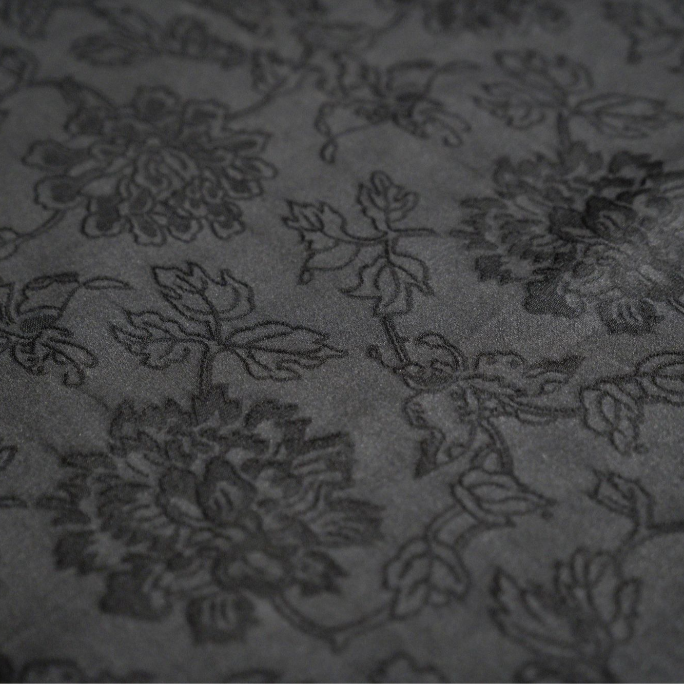 【古法匠心】 四经绞罗蝴蝶牡丹香云纱 幅宽120cm【1份0.5米】