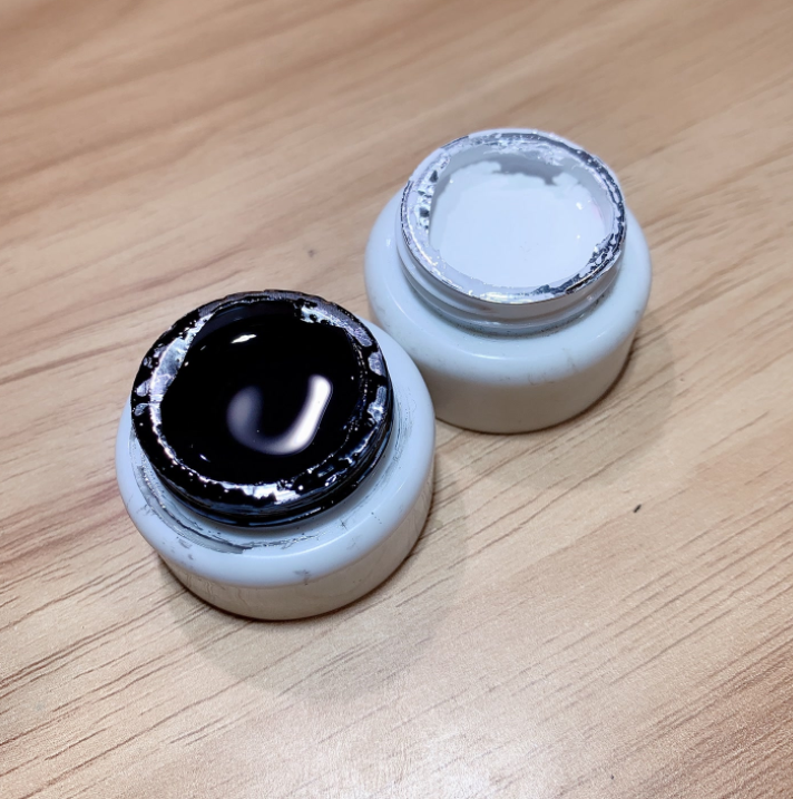 希妹美甲黑+白拉丝胶组合（24年日期）