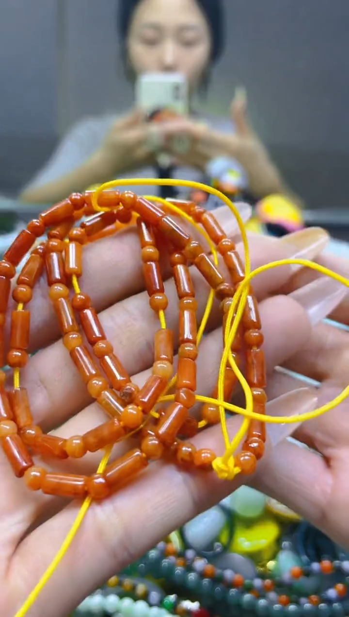 翡翠未镶嵌颈饰4MM/B/翡翠A货一图一物