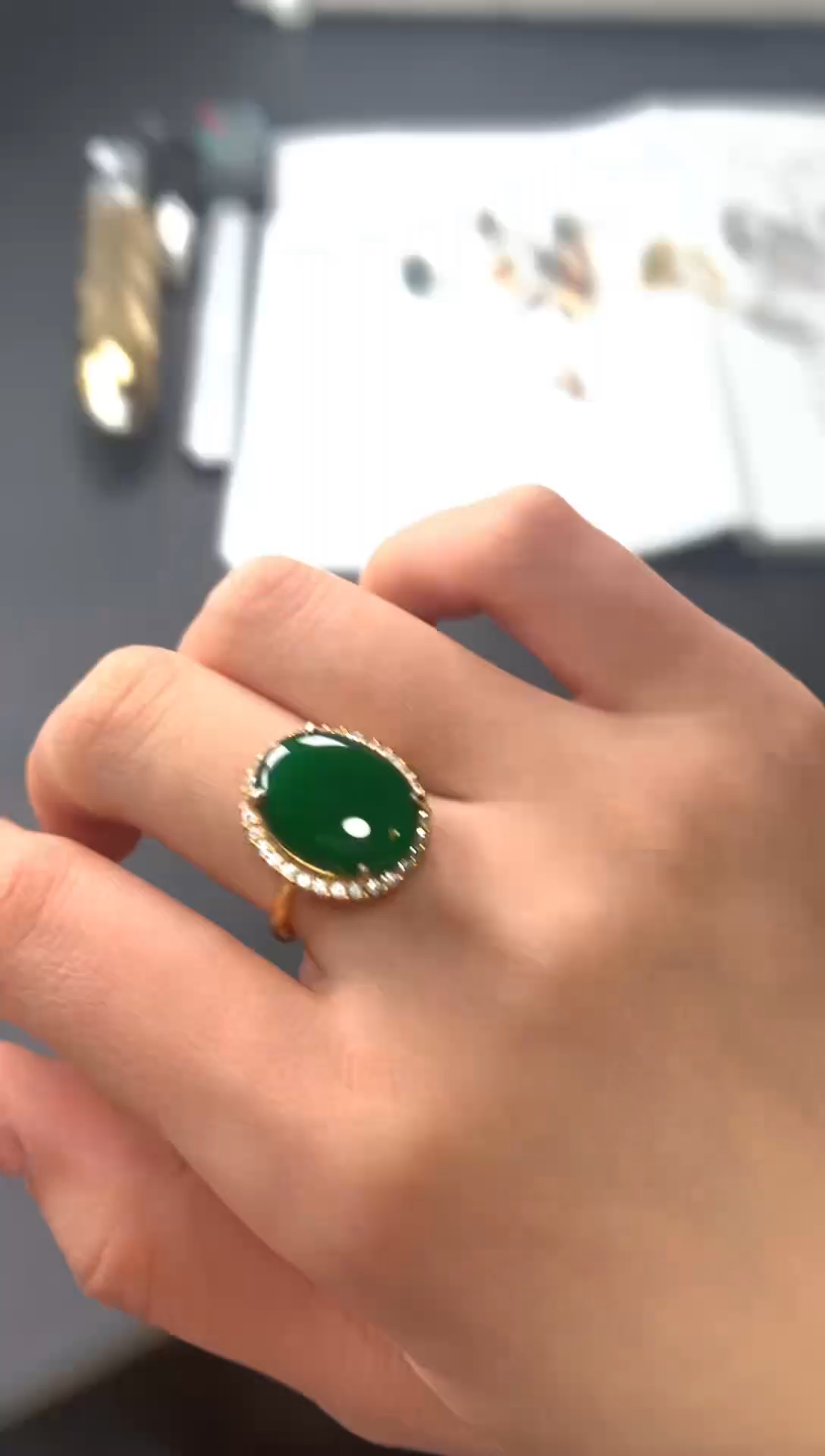 【闪购商品】翡翠戒指银S925镶嵌321321312