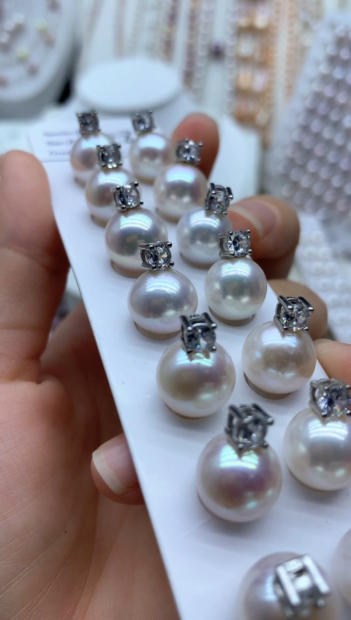 淡水珍珠银S925镶嵌吊坠(不含链)多样性发其一