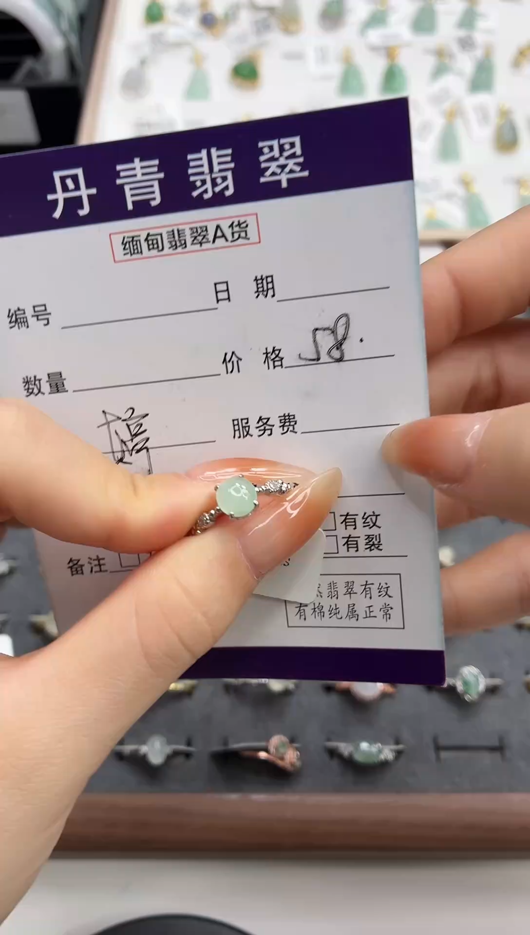 颈饰银S925镶嵌翡翠1111111111