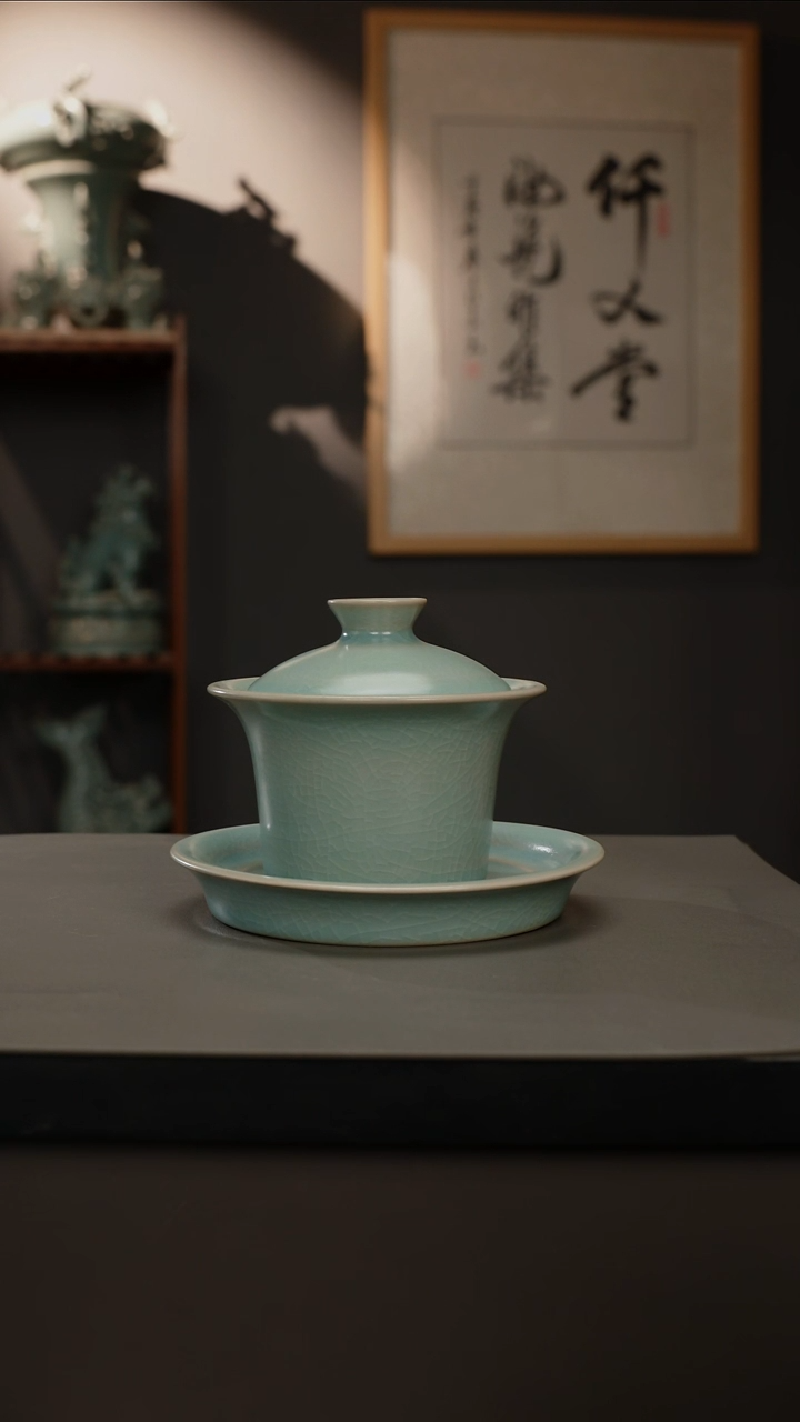 【闪购商品】杯仿古釉原矿 三才