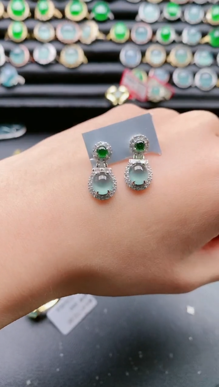 【闪购商品】翡翠戒指银S925镶嵌1111111