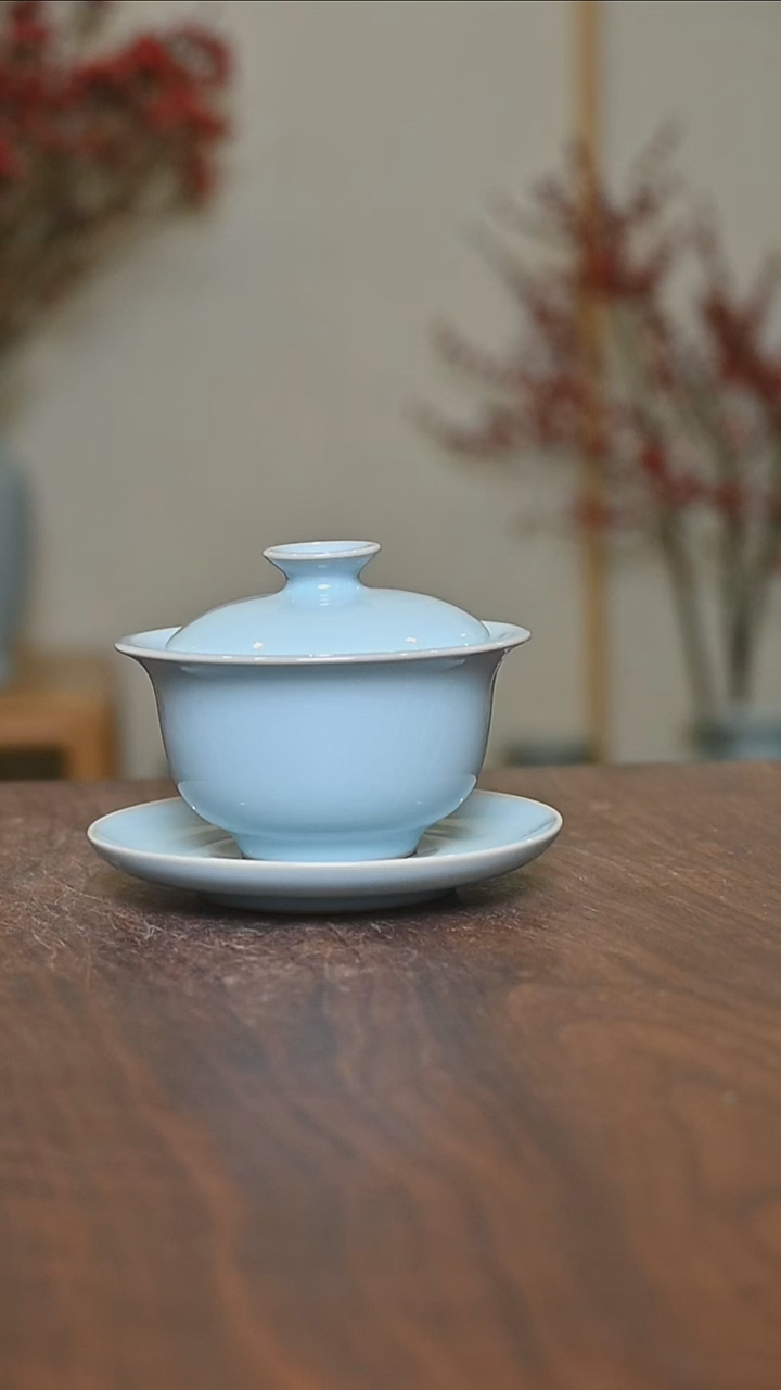 【闪购商品】其他微瑕天青釉朱家汝窑款小元宝