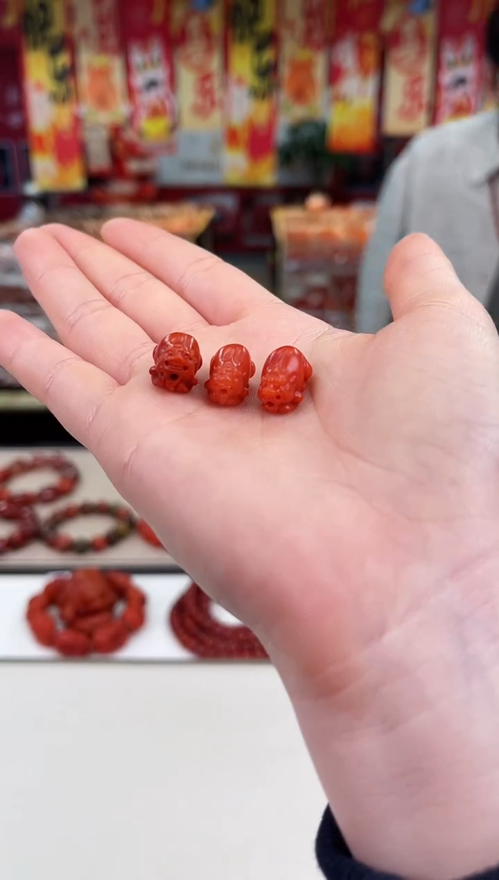 未镶嵌保山貔貅配饰南红玛瑙（多样式发其一）