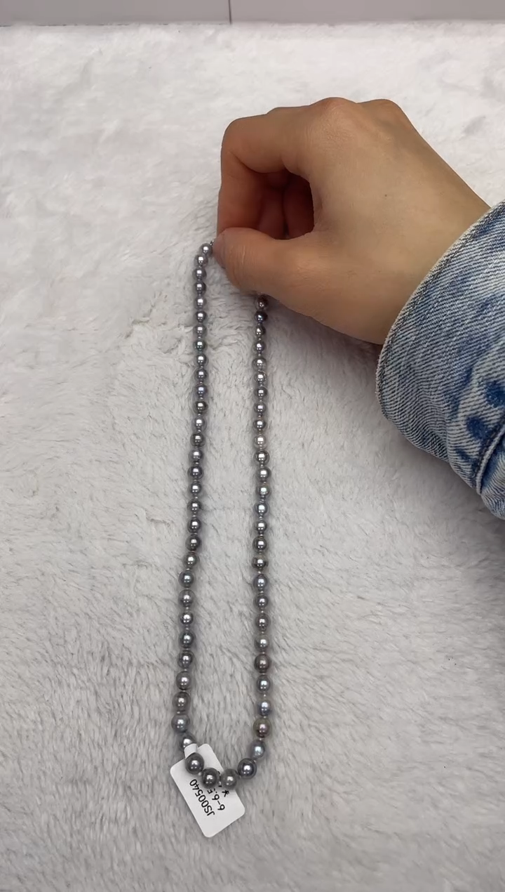 【闪购商品】海水珍珠颈饰未镶嵌AK真多麻6-6.5mm(多样性发一)