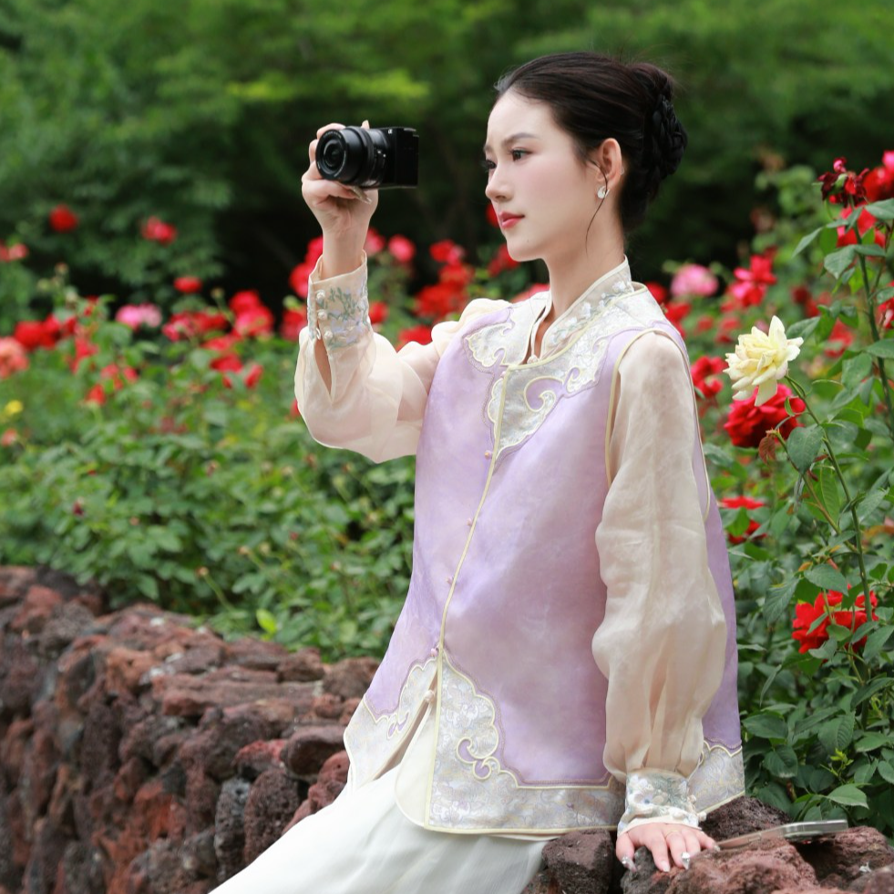 〘芷蘭庭〙新中式国风马甲夏季桑蚕丝欧根纱马夹女