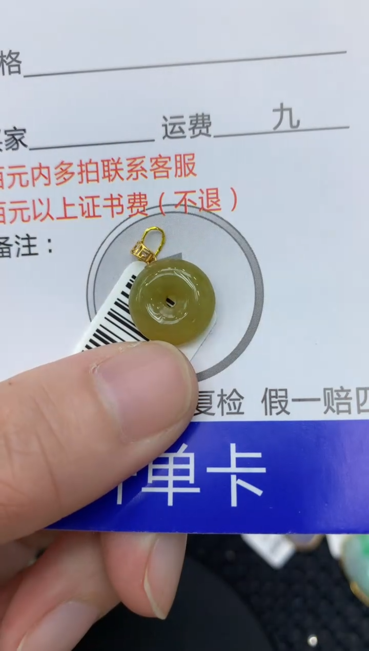 【闪购商品】翡翠颈饰18K金镶嵌11111111111