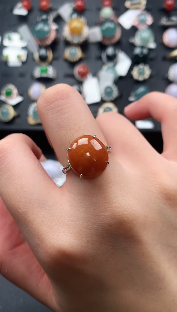 【闪购商品】翡翠戒指银S925镶嵌5621341