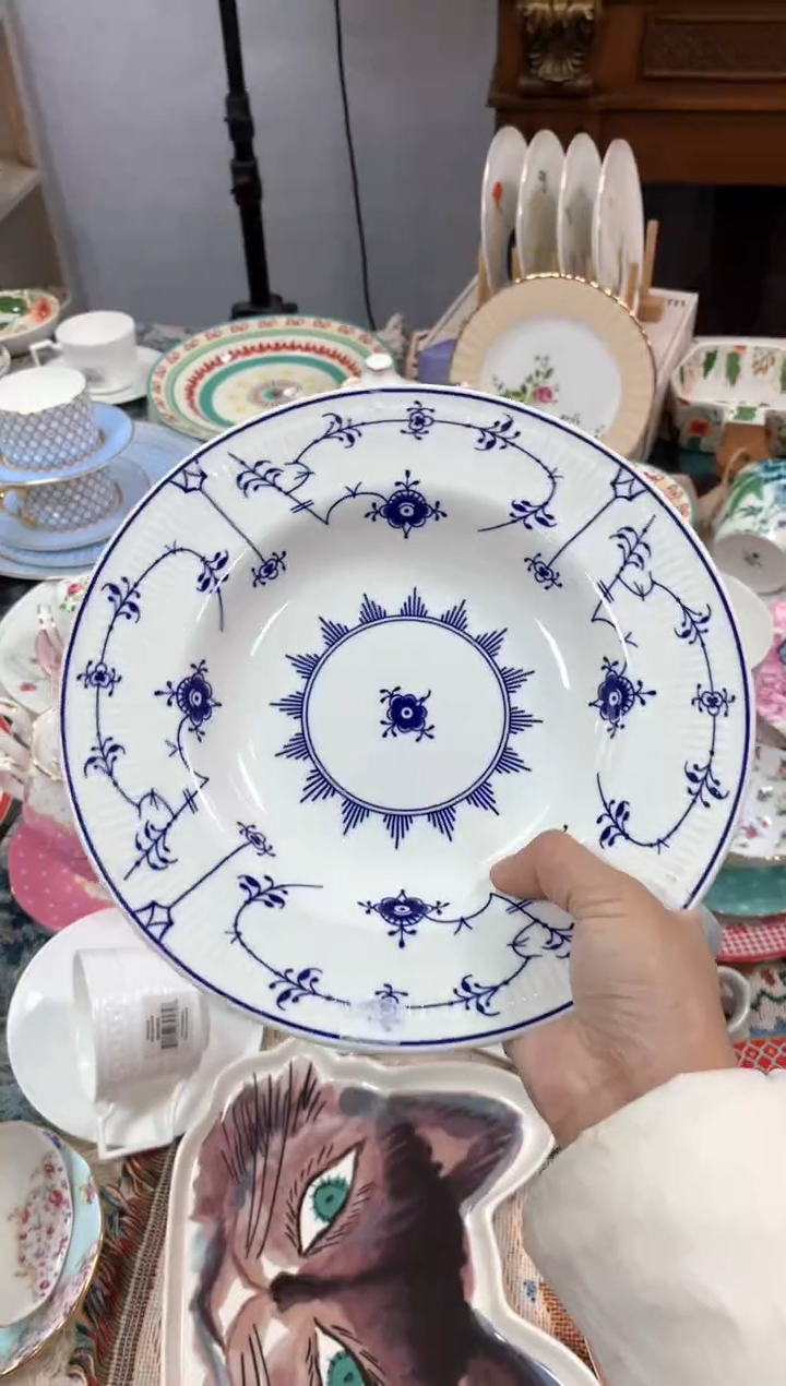 【闪购商品】瓷片CC053陶瓷没有完美无瑕陶瓷1个汤盘