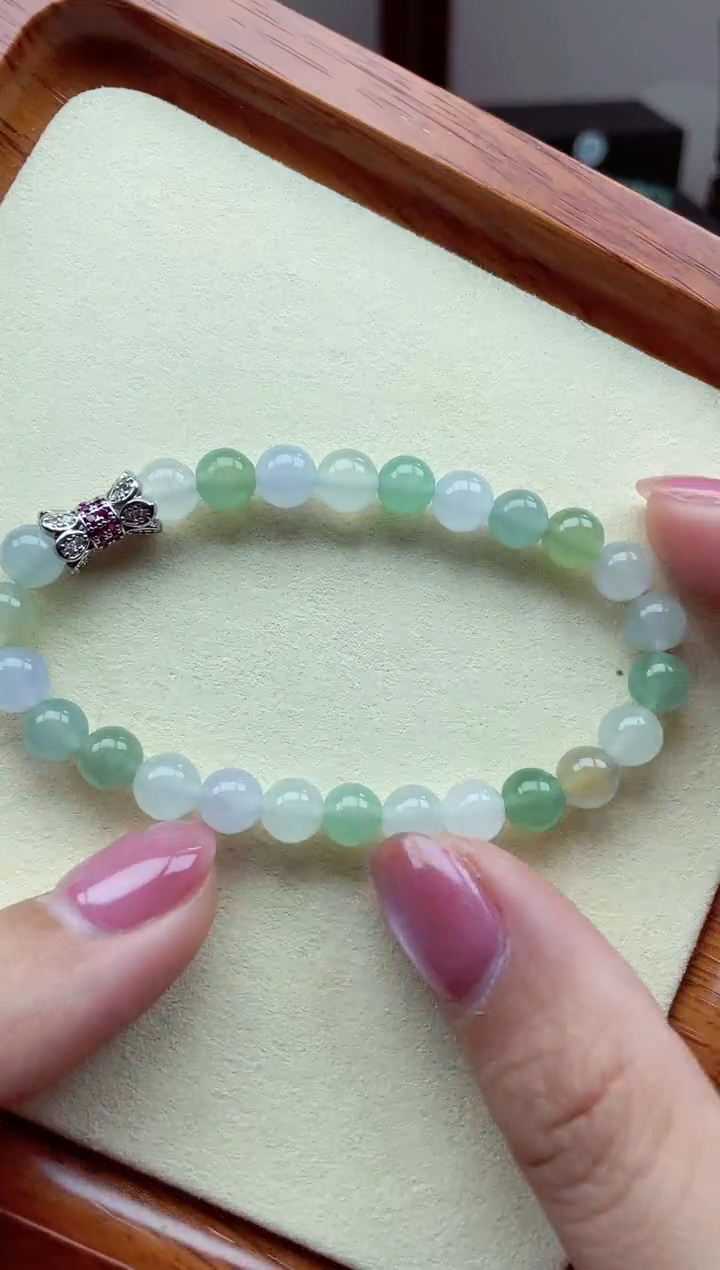 【闪购商品】翡翠手链未镶嵌缅甸翡翠 卡7.2