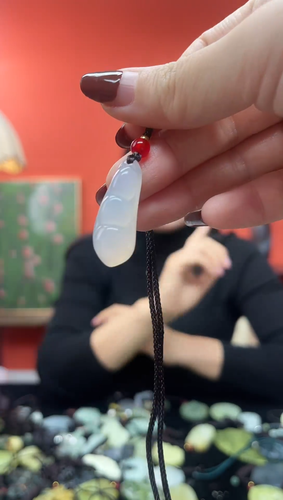 未镶嵌岫玉吊坠.