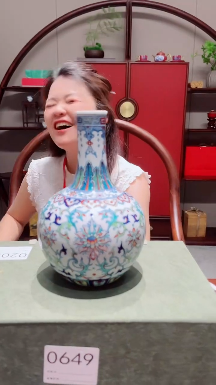 摆件景德镇涂杏花专场0190