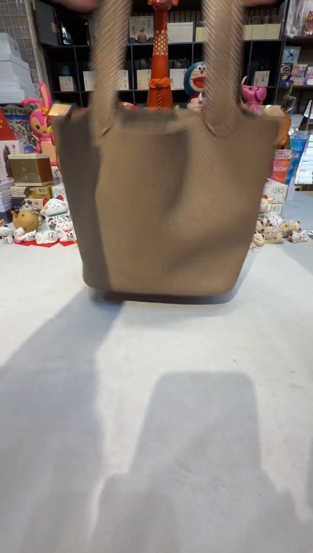 牛皮（革）K6620   大象灰菜篮子