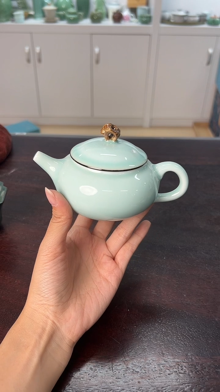 龙泉云间青瓷小米茶器