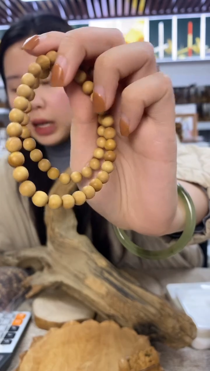 檀香木手串/手链2号仓老山檀枯枝0.7双圈