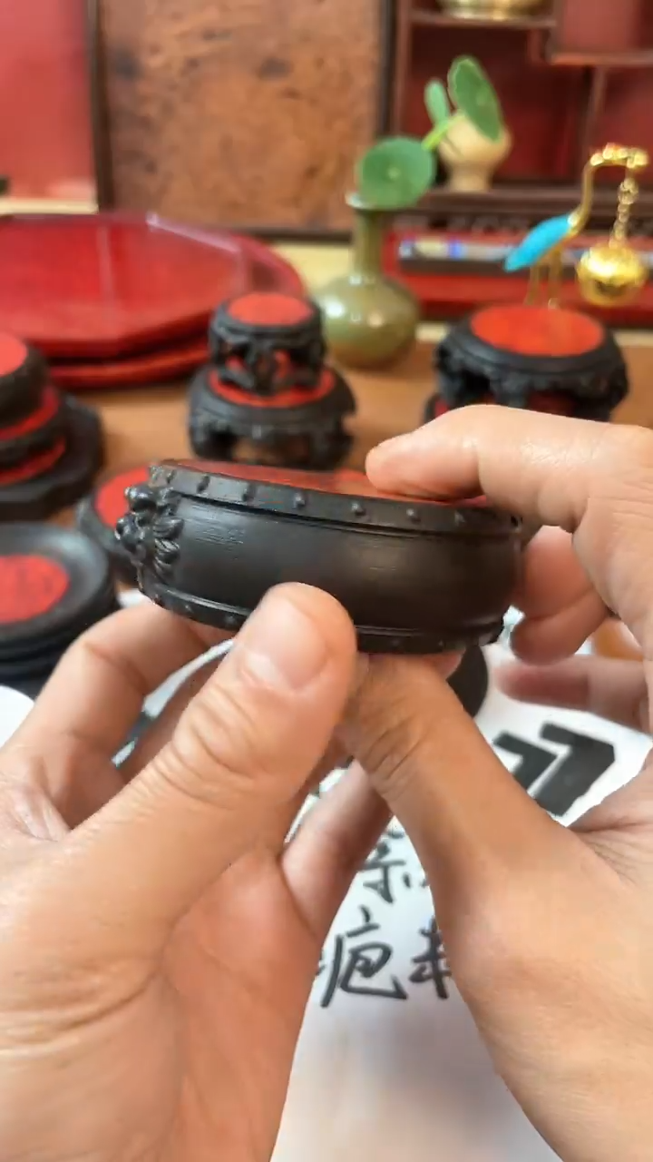 【闪购商品】东非黑黄檀（紫光檀）木艺貔貅底座