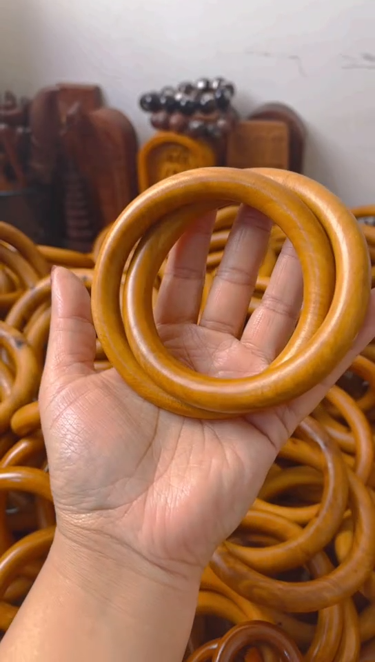 【闪购商品】枣木木雕乾坤圈75圈口一物一拍