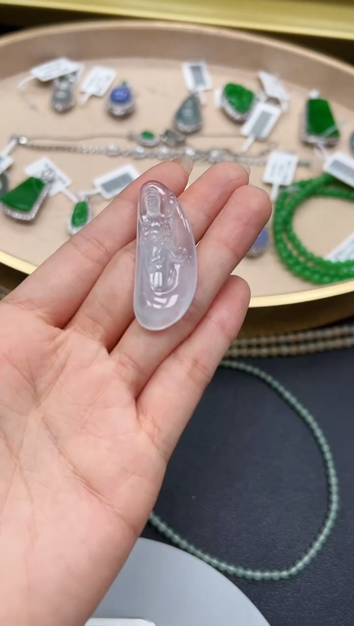 翡翠未镶嵌颈饰DFZ0815-228