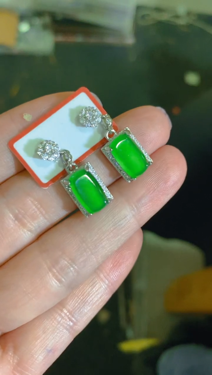 未镶嵌翡翠耳饰天然A货翡翠 多样性发货 假一罚四