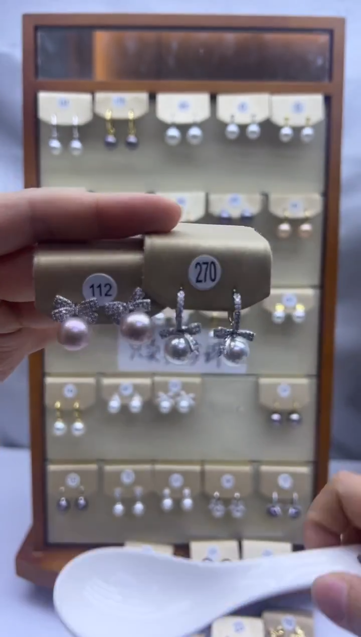 未镶嵌耳饰淡水珍珠112+270