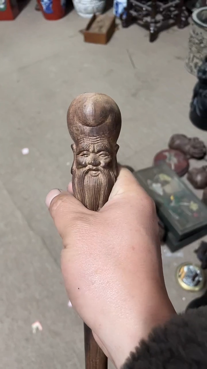 【闪购商品】木木雕欢迎光临香木摆件