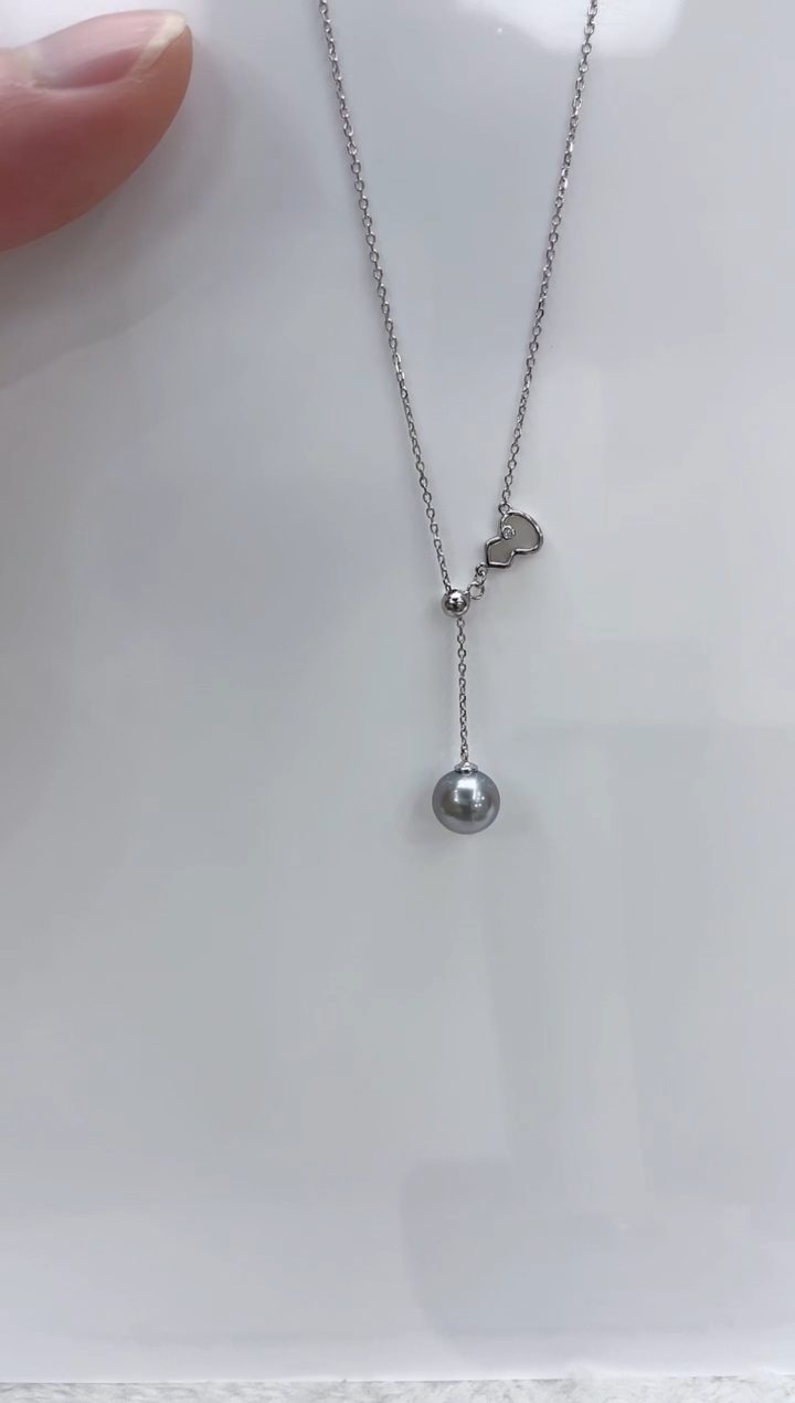 【闪购商品】海水珍珠颈饰银S925镶嵌海水珍珠项链