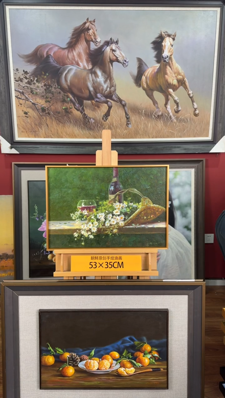 油画【7号】约53*35cm丨朝鲜原创纯手绘孤品油画丨顺丰包邮