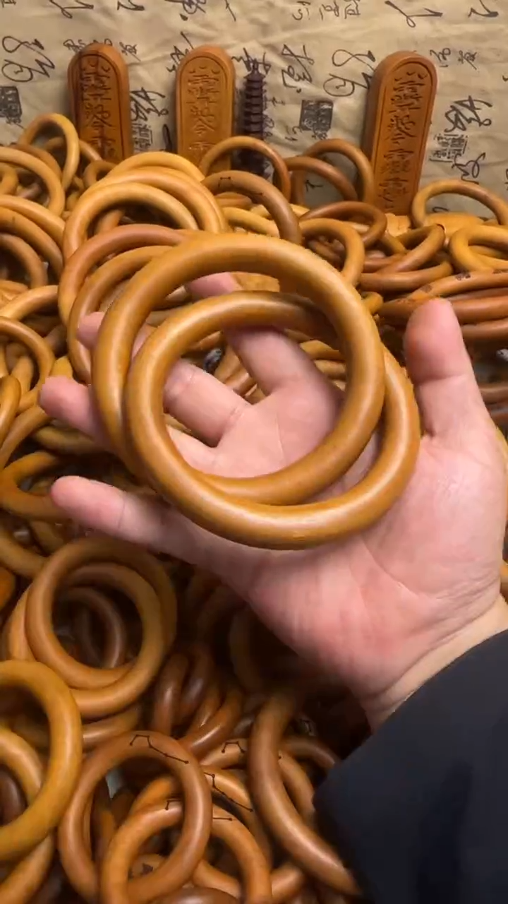 【闪购商品】枣木木艺雷击枣木乾坤圈内径80一物一拍