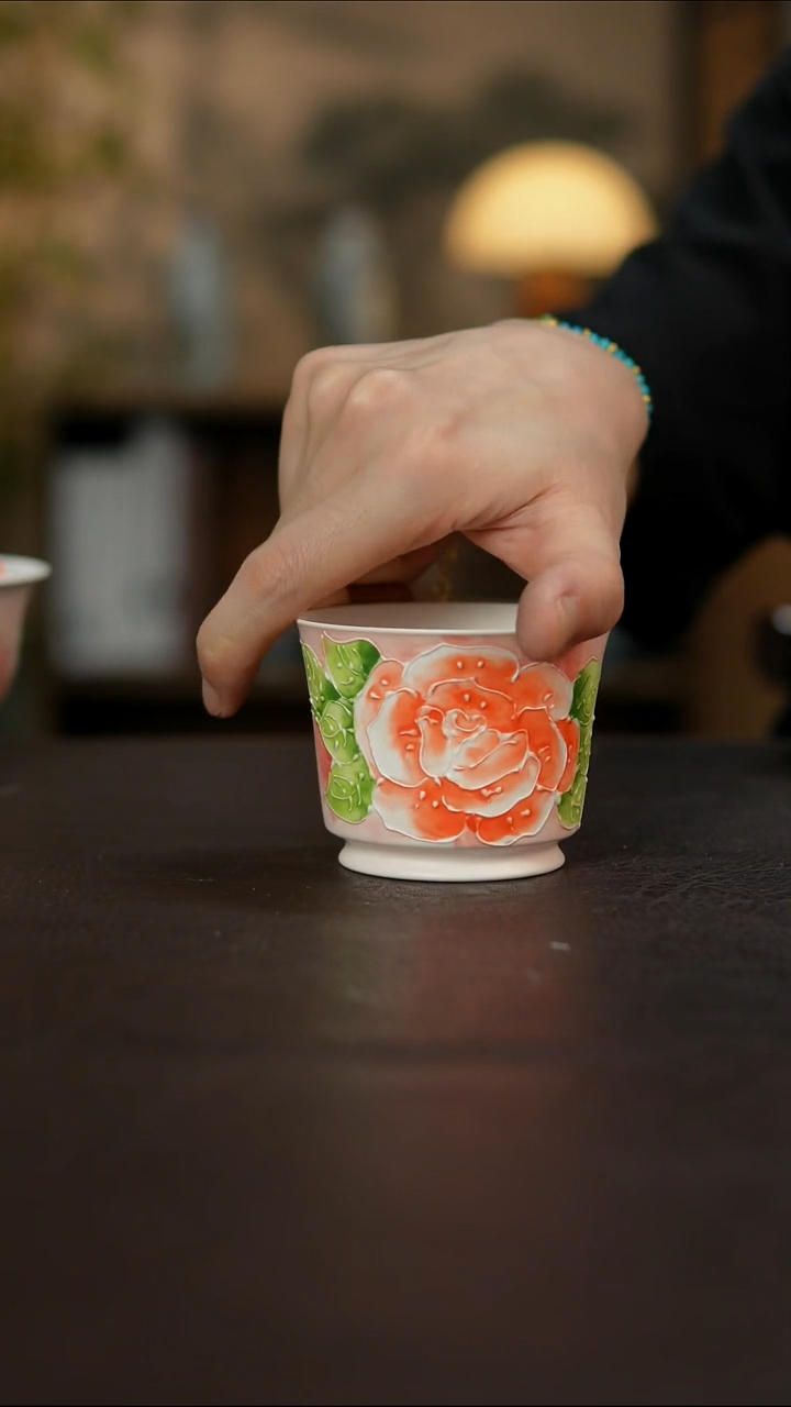 杯景德镇陶瓷杯碗柴烧多人