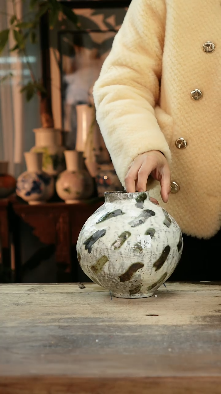 【闪购商品】瓷片景德镇纯手工釉下彩精品花瓶