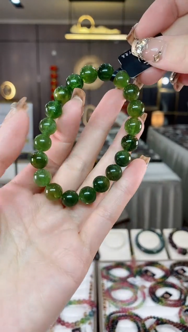 【闪购商品】碧玺单圈手串9mm+未镶嵌一物一证dan