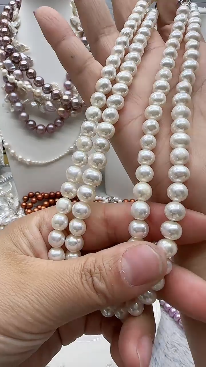 淡水珍珠未镶嵌项链1