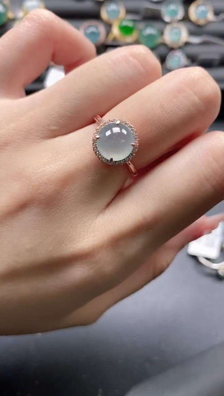 【闪购商品】翡翠戒指银S925镶嵌1111