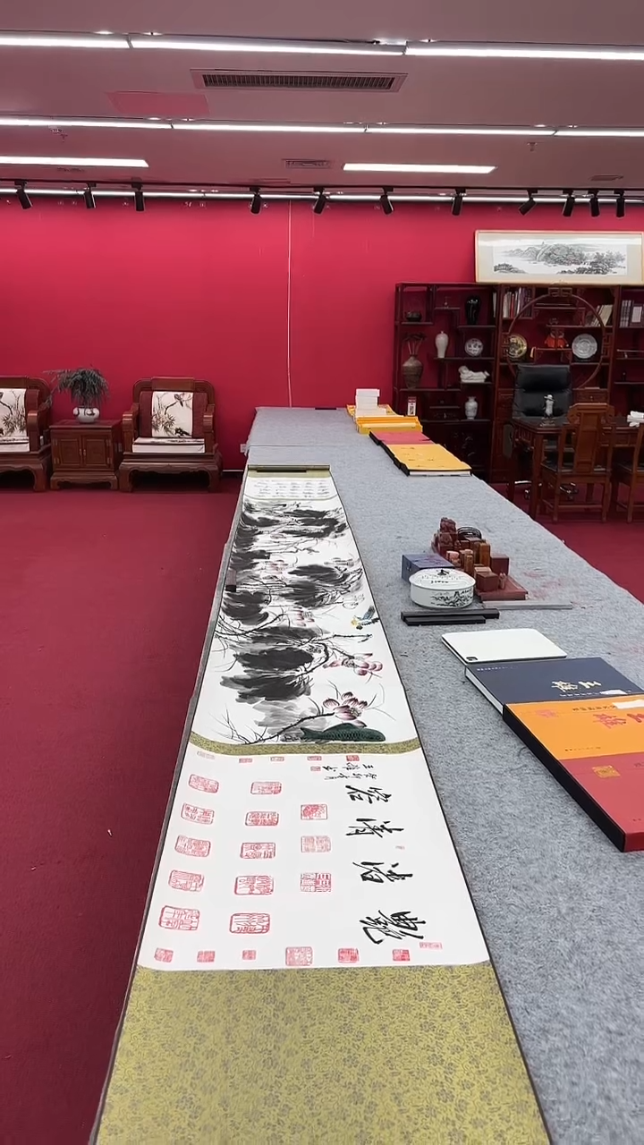 国画艳渚清容五米