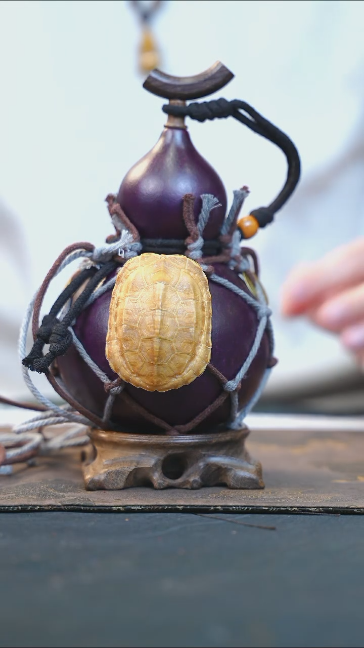 【闪购商品】RU110大漆酒葫芦不包手串及旋转底座