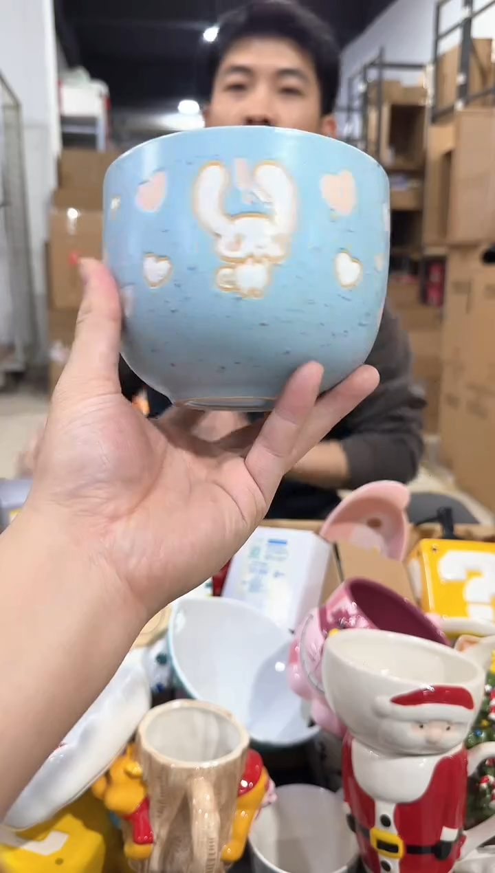 瓷片玉桂狗拉面碗