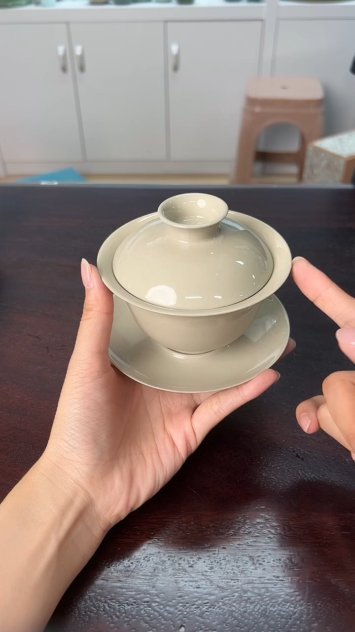 龙泉云间青瓷小米茶器