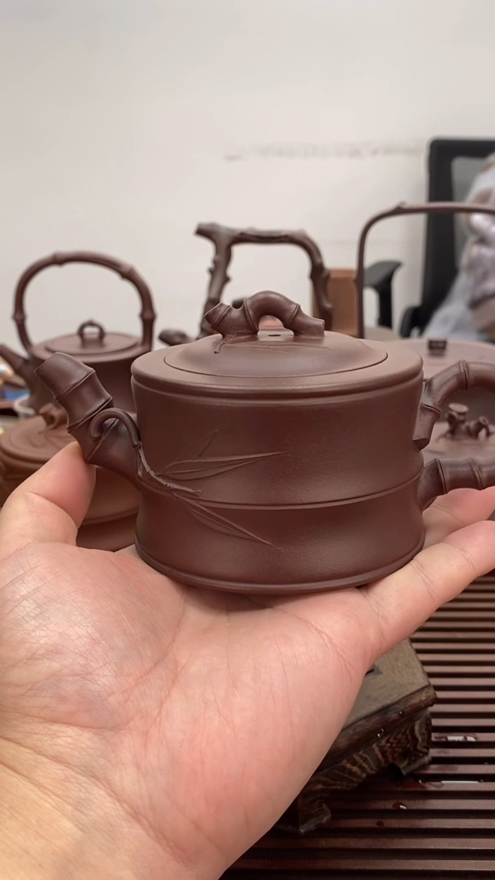 茶壶紫砂微瑕不退换200毫升竹段11号