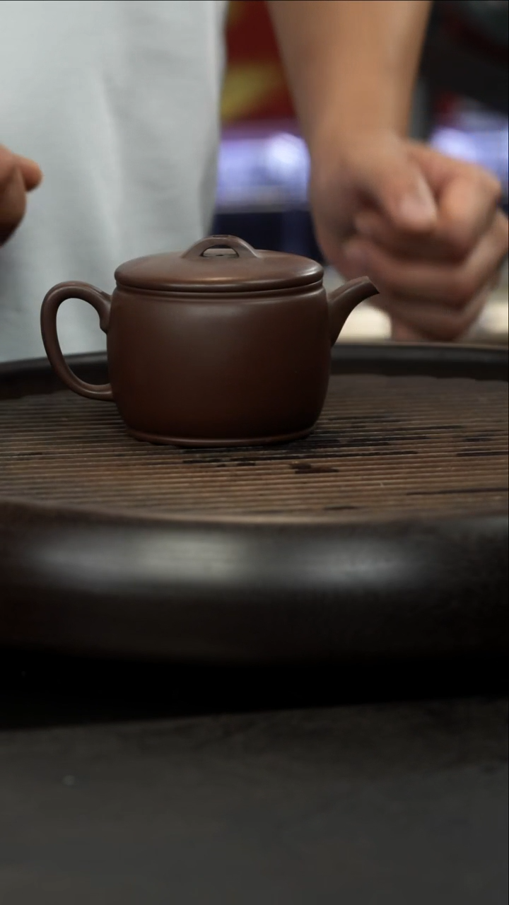 茶壶紫砂底槽清 汉瓦壶