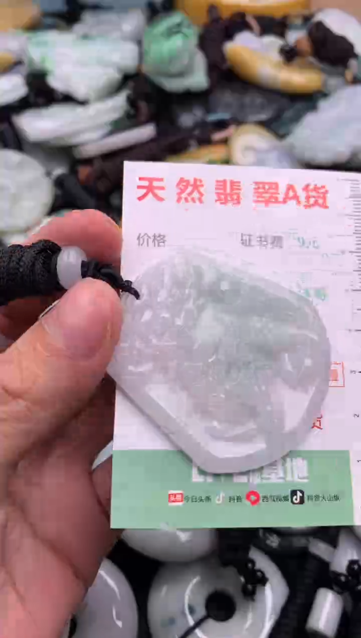 翡翠未镶嵌吊坠(不含链)1