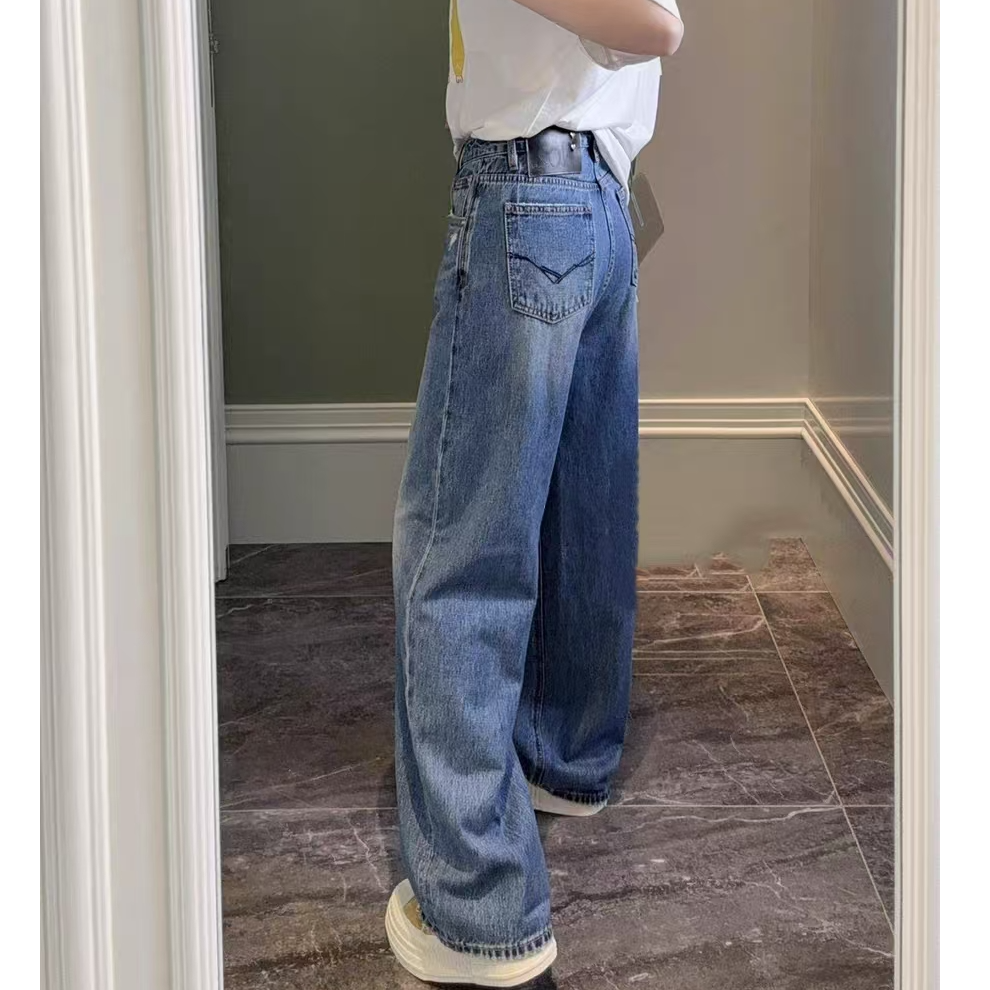 SU【189-1】花66 愫心 爆款神裤2.0阔腿裤2025新款今年流行正蓝色~