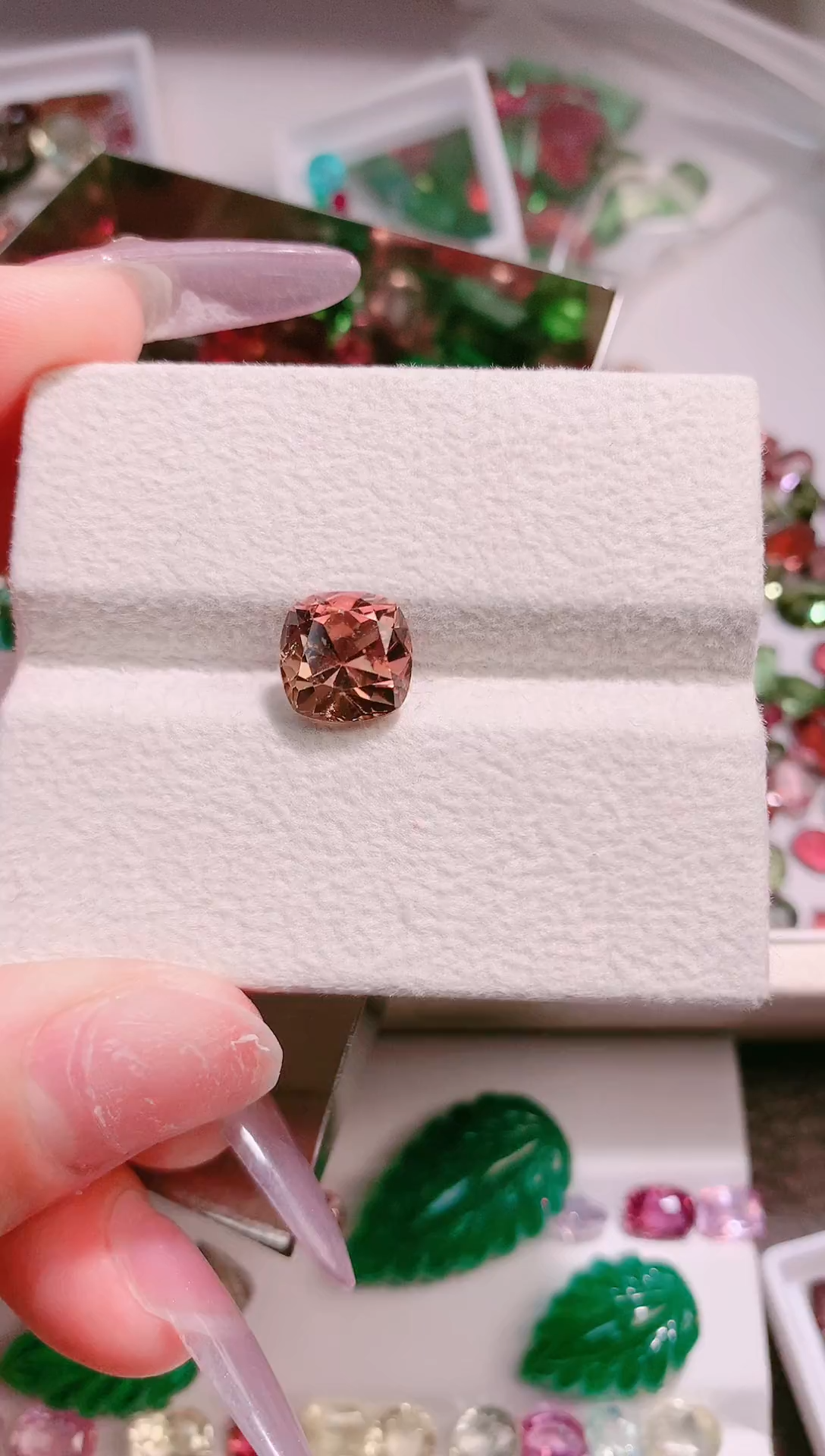 未镶嵌珠宝半成品碧玺3.88ct