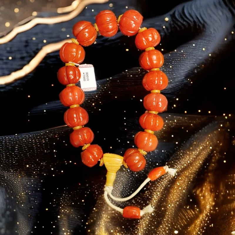 H0010  老甘南南红 瓜棱 至尊王者 手持-FS