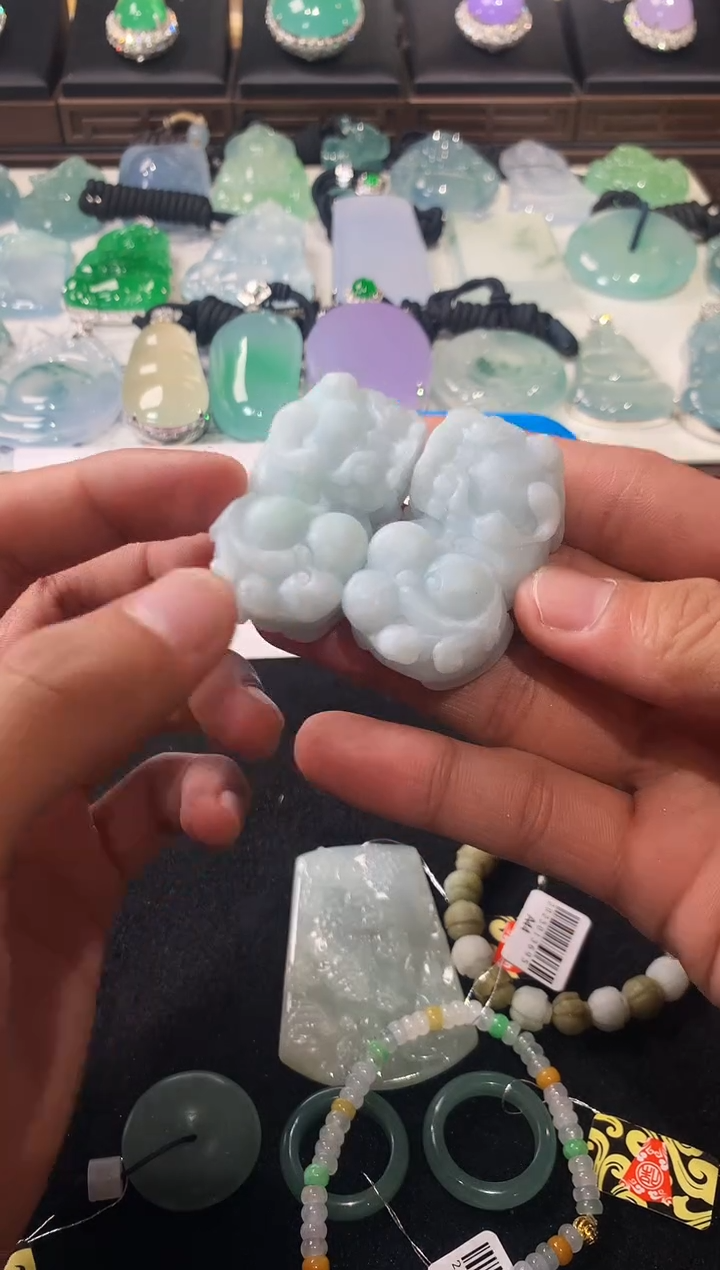 未镶嵌定制翡翠.***蓝4048毛货不退不换