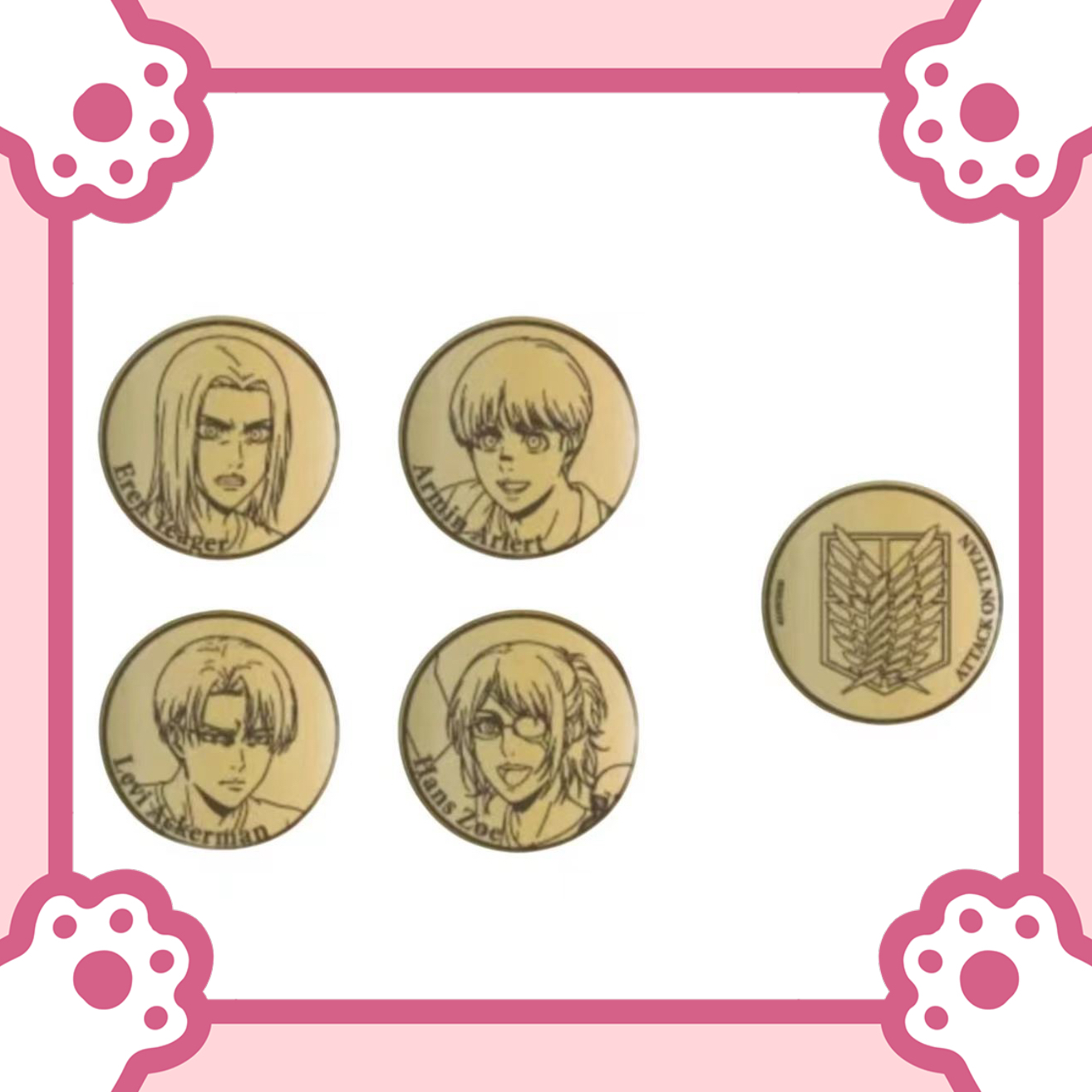 （日谷现货） 进击的巨人 gamecenter纪念币盲盒（代拆）