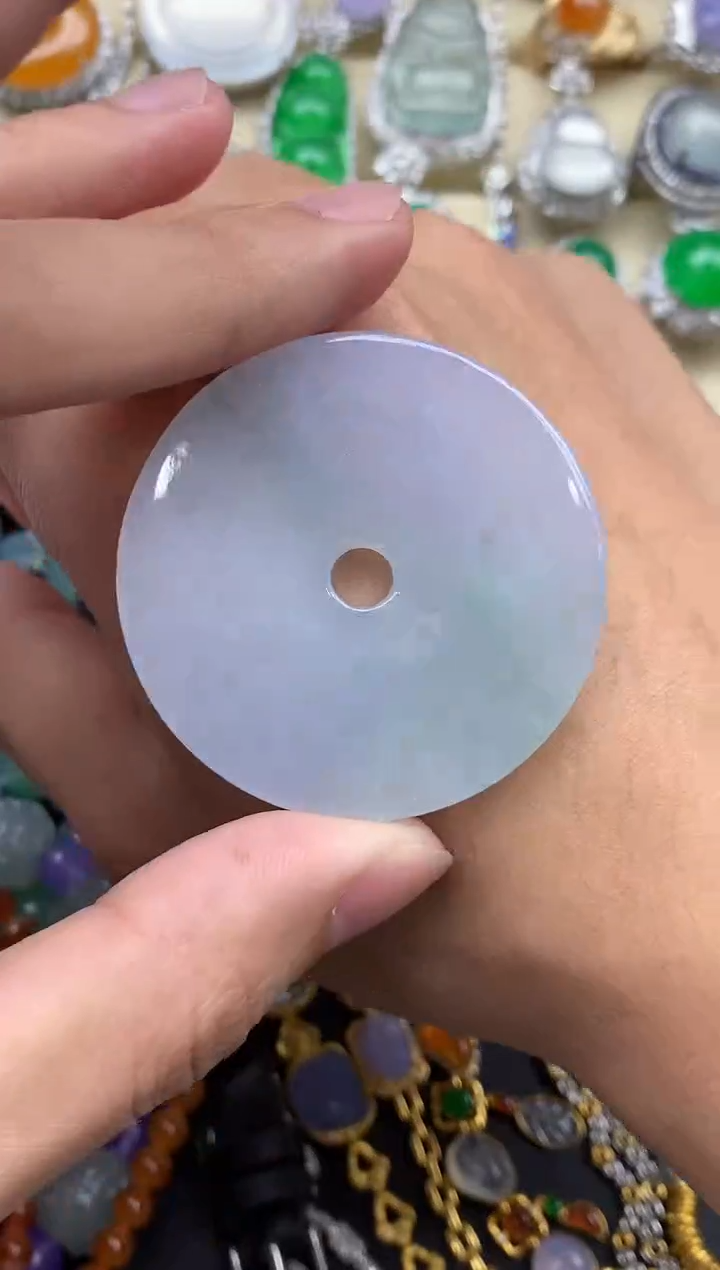 翡翠未镶嵌颈饰139--春日珠宝