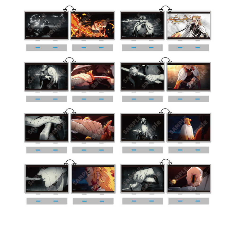 鬼灭之刃 沪版 无限列车 炼狱姓寿郎 光栅立牌【散池盲盒主播代拆】